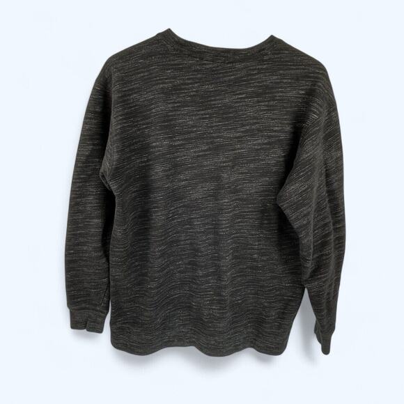 Victoria's Secret Pink Logo Campus Crew Sweatshirt Black Marble Logo Small - Picture 2 of 5